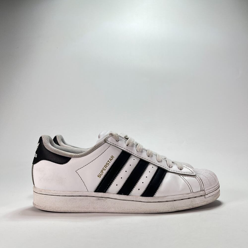 Adidas Superstar White Black Shell Toe Casual Sneakers Shoes EG4958 Men's Size 8